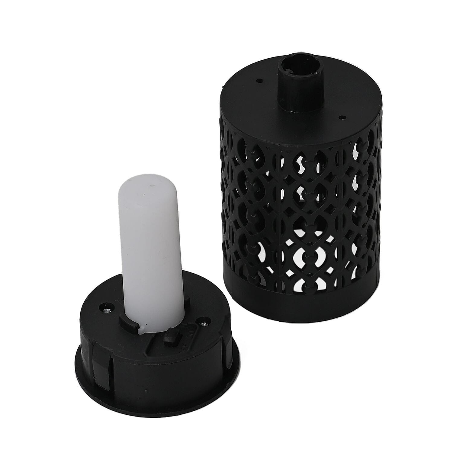 Set of 4 Plastic Solar Path Lights With Flame Effect 8027344 7