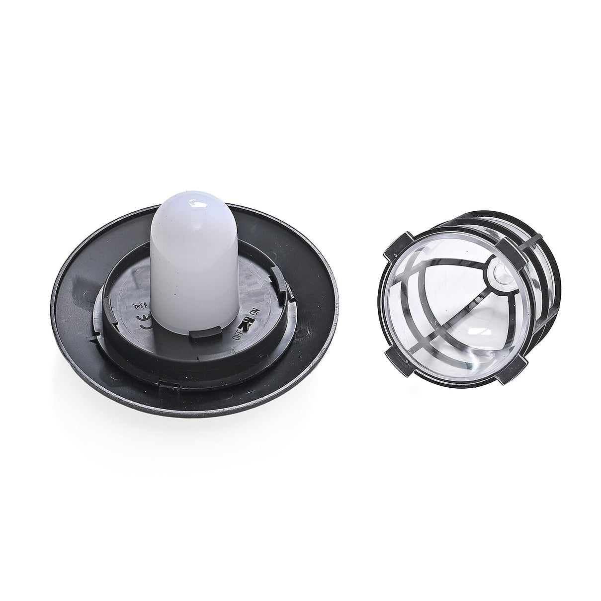 6 Solar Flickering Flame Pathway LED Lights - Grey 8027336 6