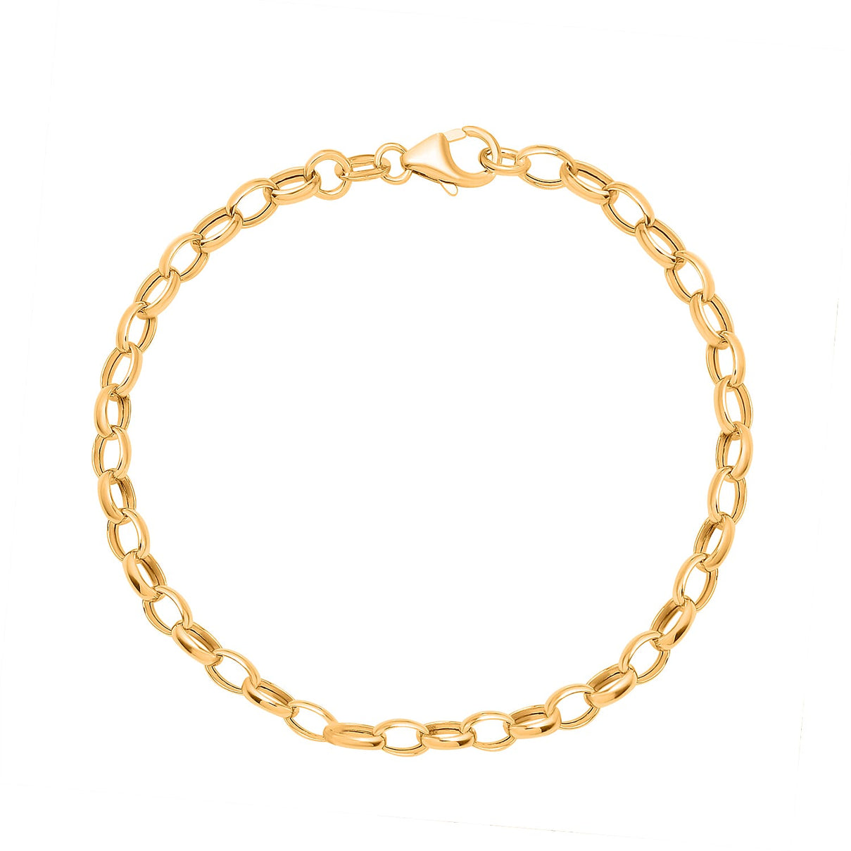Oval Belcher Bracelet Size 7.5 in 9K Yellow Gold 1.60 Grams 3554420 0