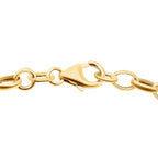 9K Yellow Gold Oval Belcher Bracelet (Size 7.5) with Lobster Clasp