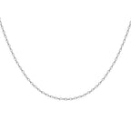 9K White Gold  Chain (Size - 18),  Gold Wt. 18 Gms