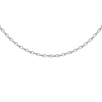 9K White Gold  Chain (Size - 18),  Gold Wt. 18 Gms