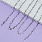 9K White Gold  Chain (Size - 24),  Gold Wt. 1.7 Gms