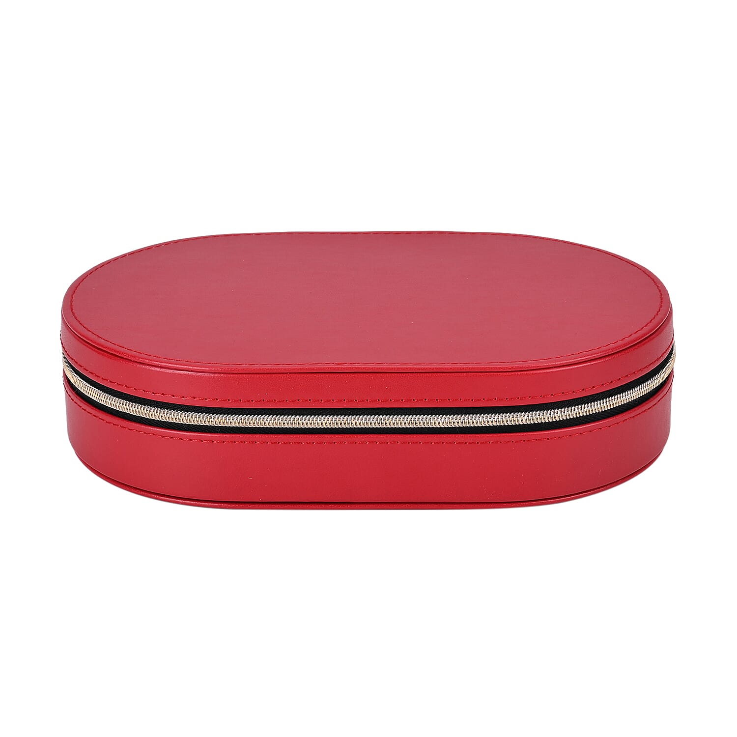 Leatherette Oval Shape Jewellery Organiser with Black Velvet Lining 7801532 3