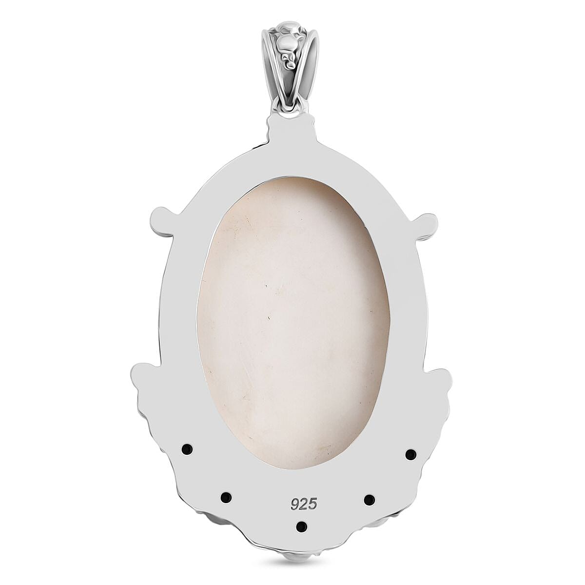 Royal Bali Collection Ox Bone and Multi Gemstones Mermaid Pendant in Sterling Silver 37.02 Ct. 8055628 4