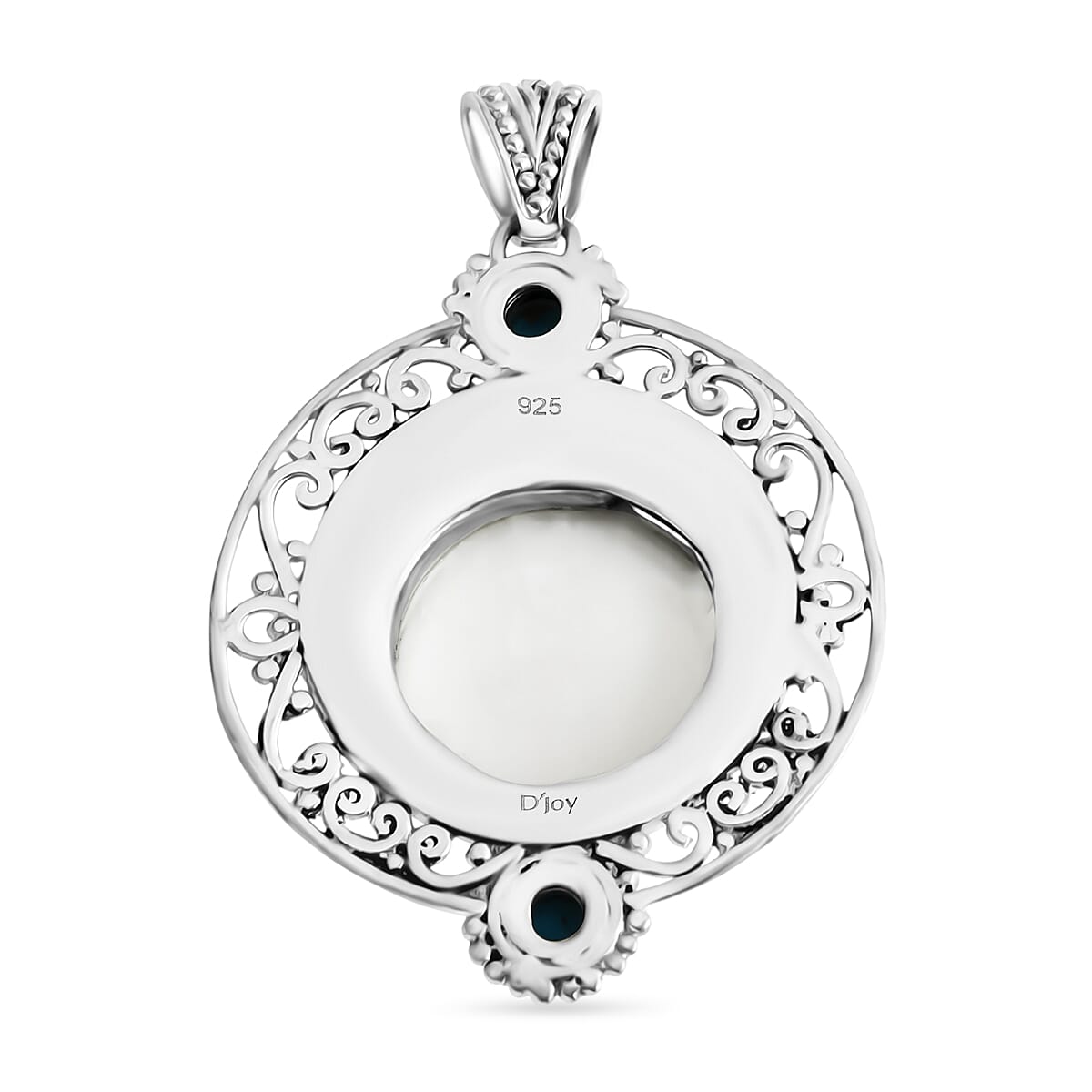 Royal Bali Collection Ox Bone, Sleeping Beauty Turquoise Pendant in Sterling Silver 11.03 Ct. 8216649 4