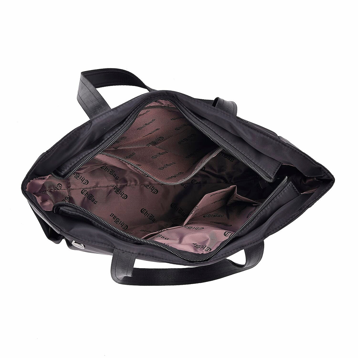 Spacious Oxford Tote Bag with Multiple Pockets - Black 8037027 4