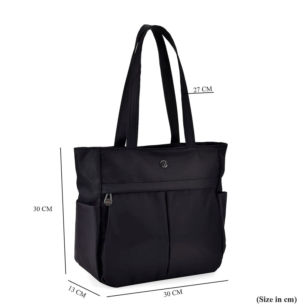 Spacious Oxford Tote Bag with Multiple Pockets - Black 8037027 6