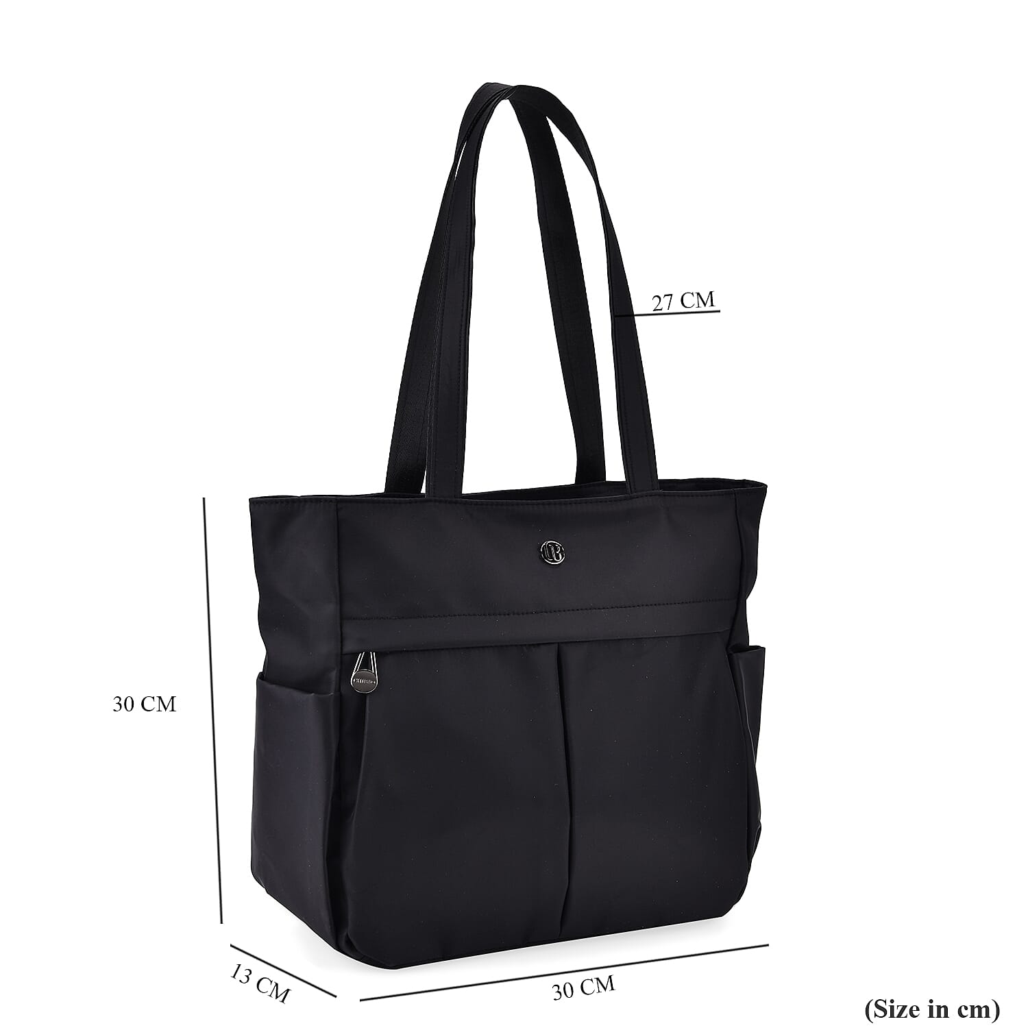 Spacious Oxford Tote Bag with Multiple Pockets - Black 8037027 6
