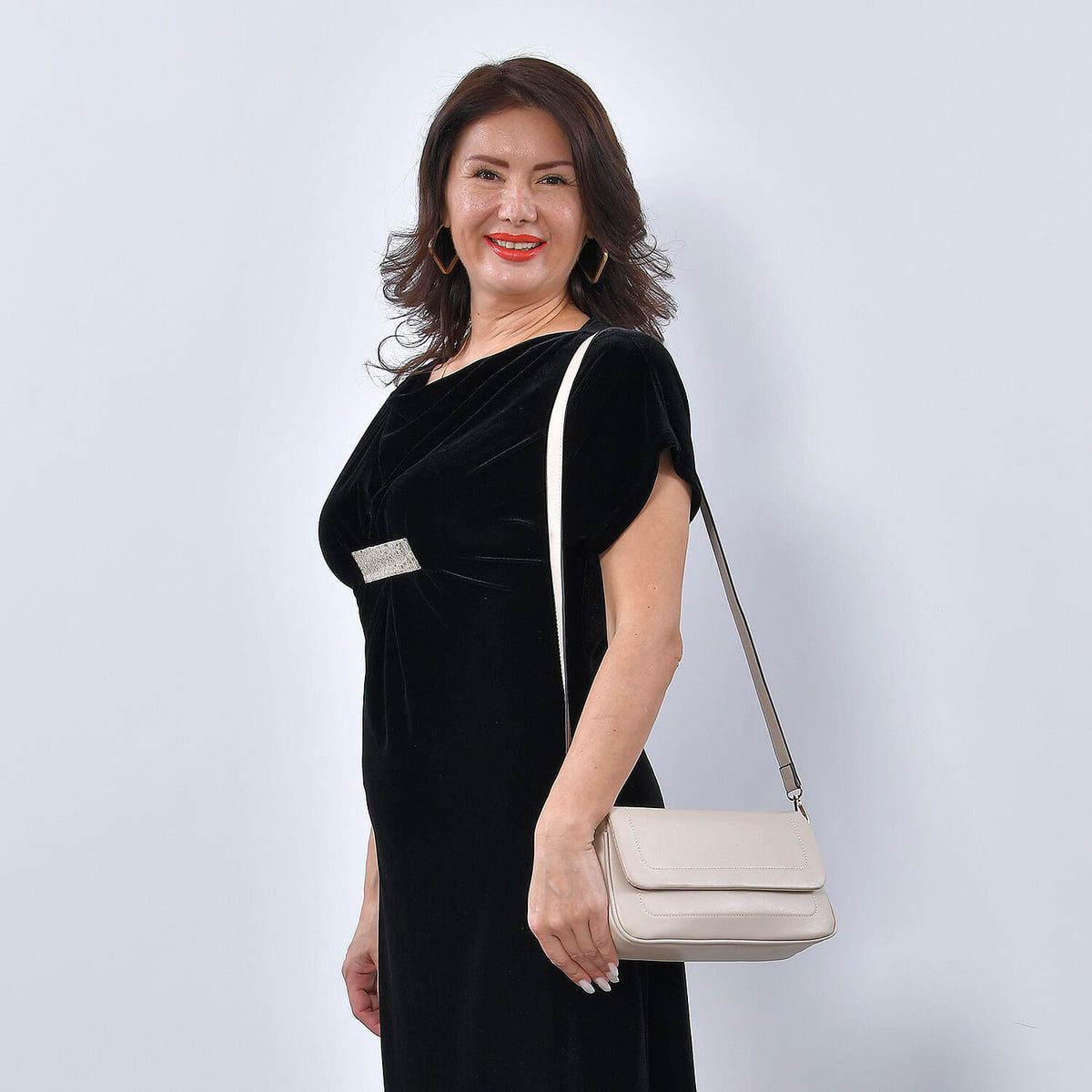PASSAGE Baguette Bag with Shoulder Strap - Beige 7141771 2
