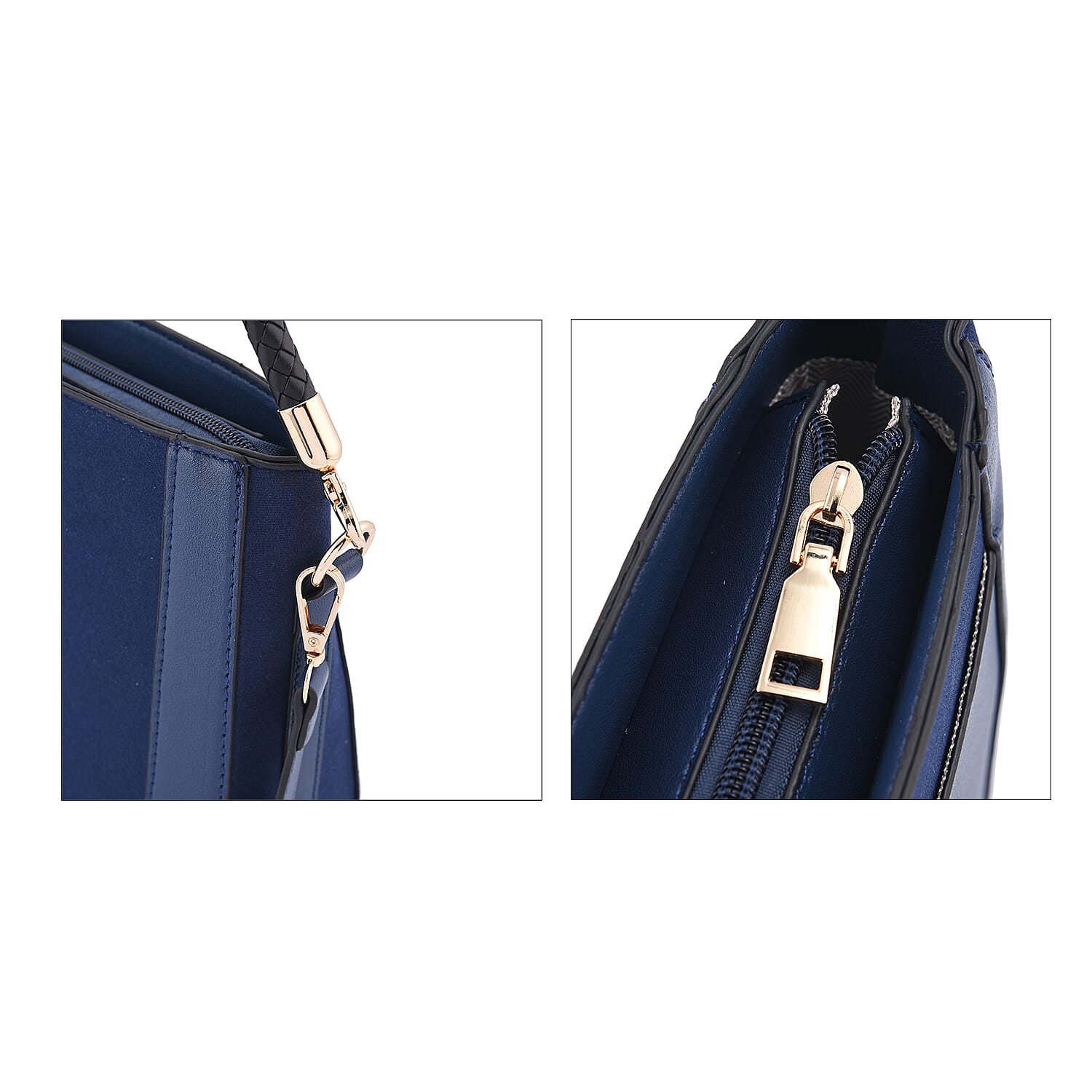 PASSAGE Hobo Bag with Detachable Long Strap - Navy 7141785 5