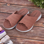 PASSAGE Ladies Flyknit Sandals (Size 3) - Rose Gold