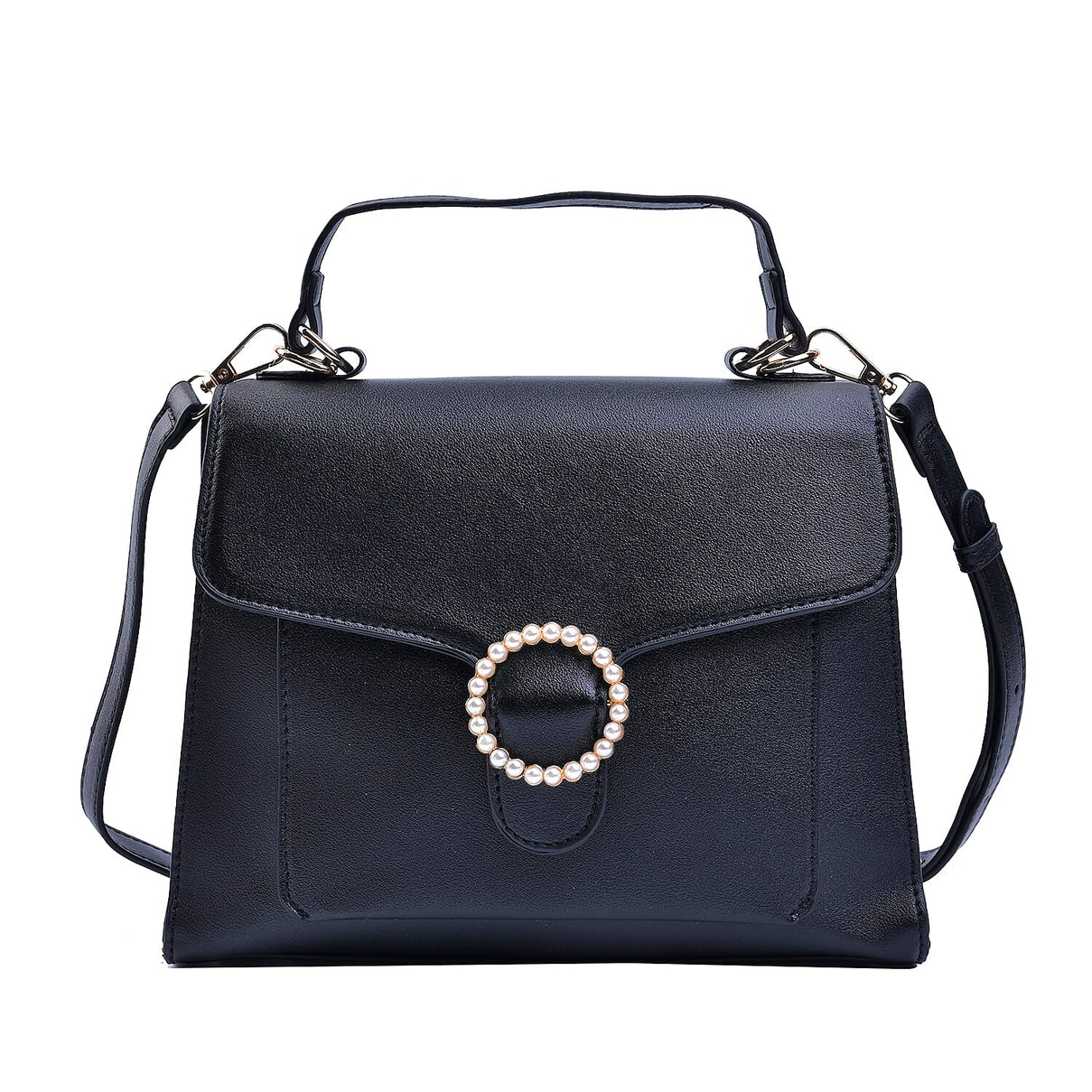 PASSAGE Satchel Bag with Detachable Long Strap - Black 7141801 0