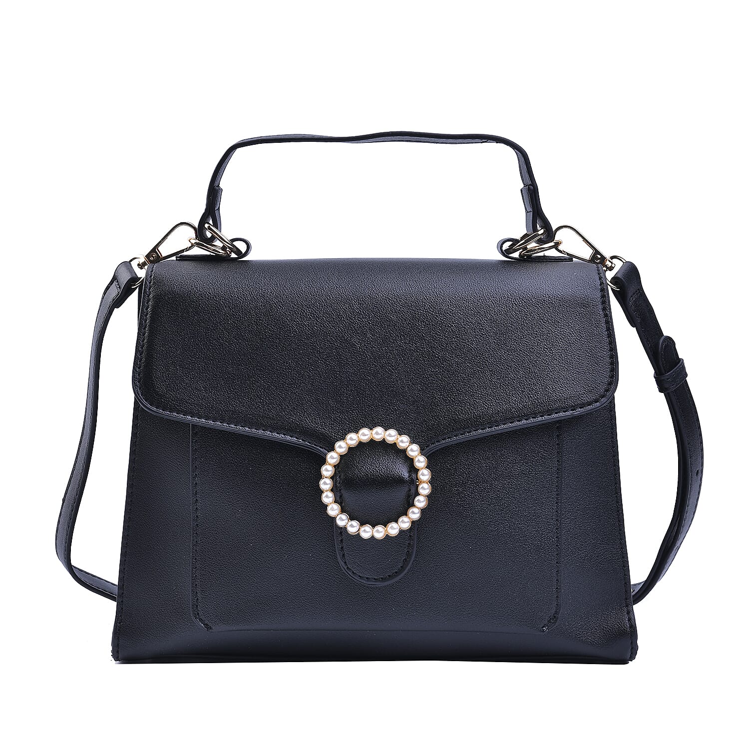 PASSAGE Satchel Bag with Detachable Long Strap - Black 7141801 0