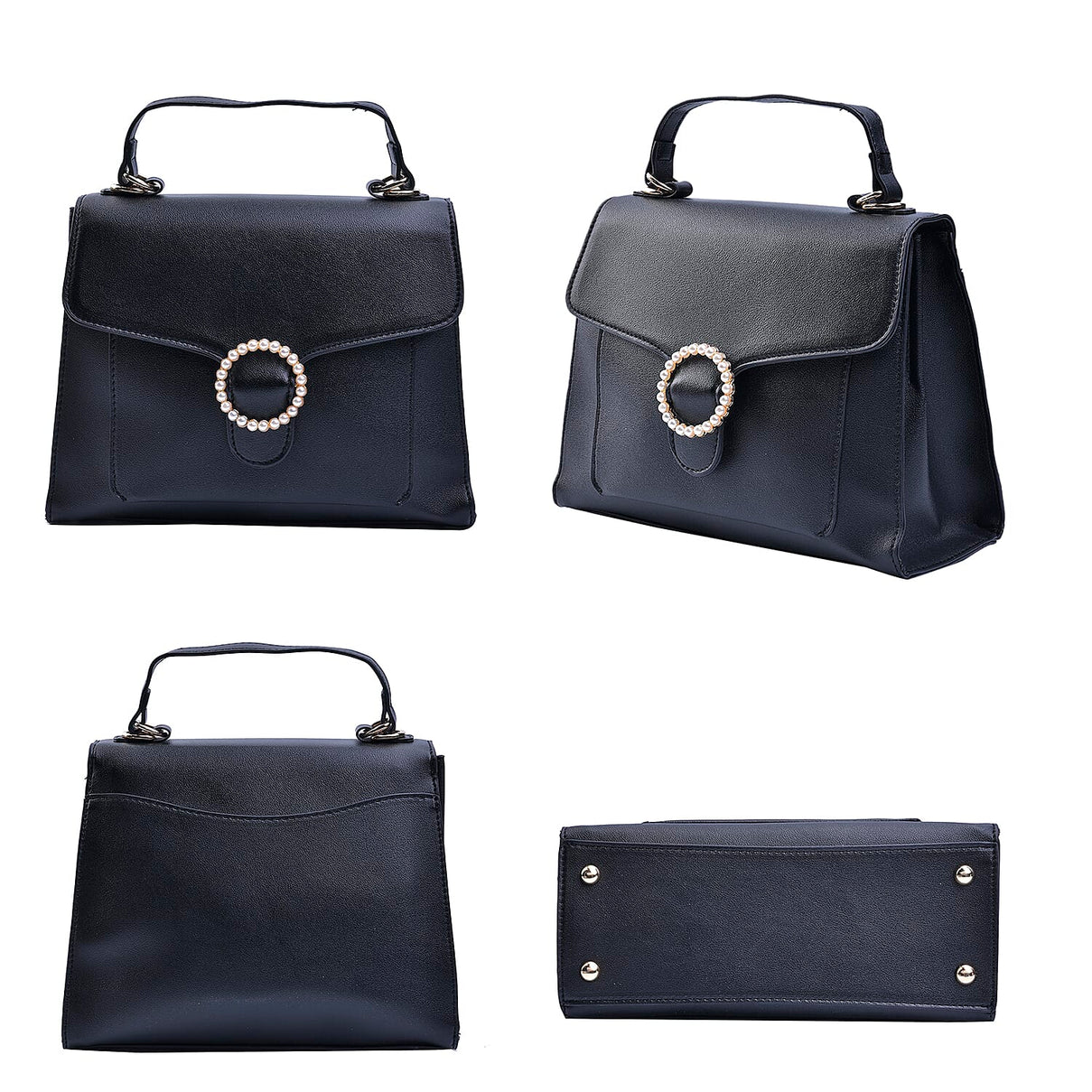 PASSAGE Satchel Bag with Detachable Long Strap - Black 7141801 4