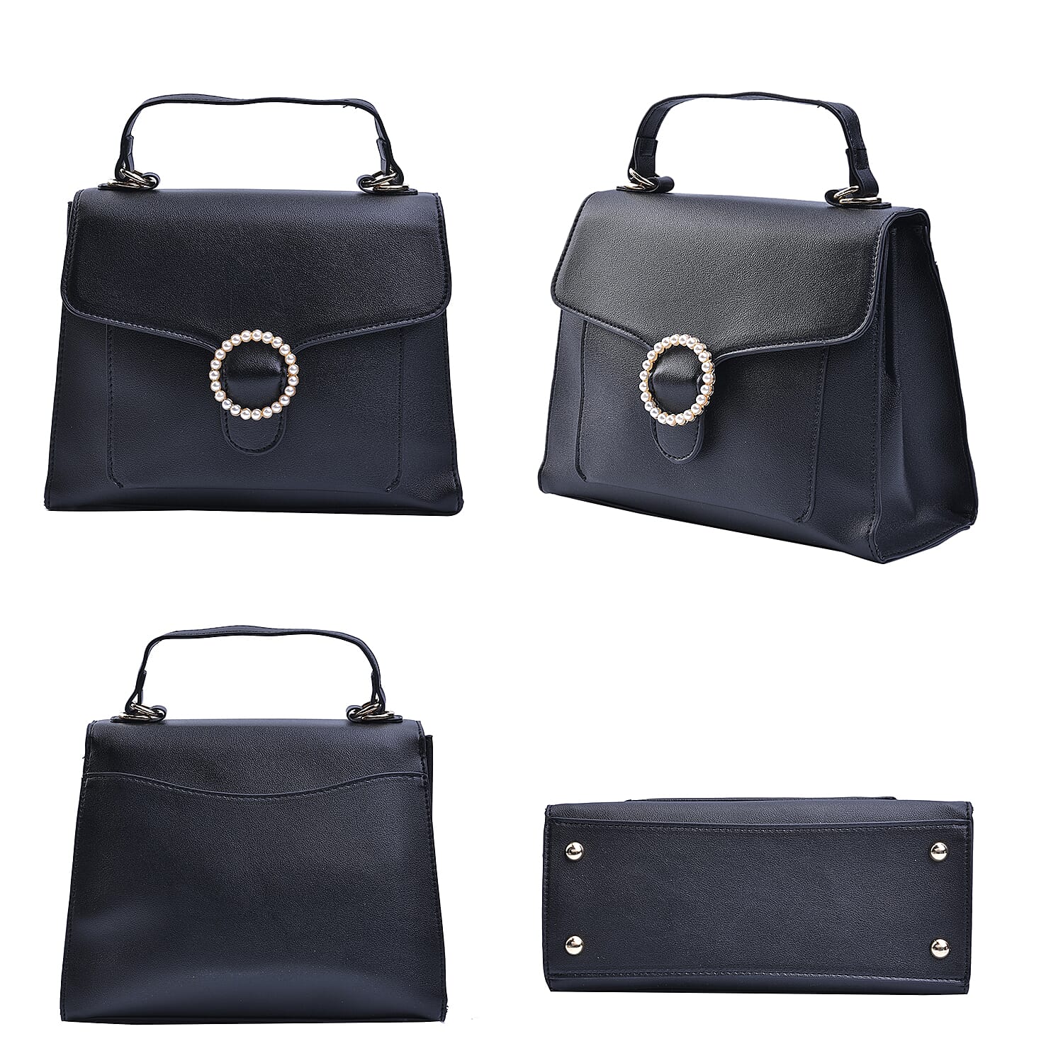 PASSAGE Satchel Bag with Detachable Long Strap - Black 7141801 4