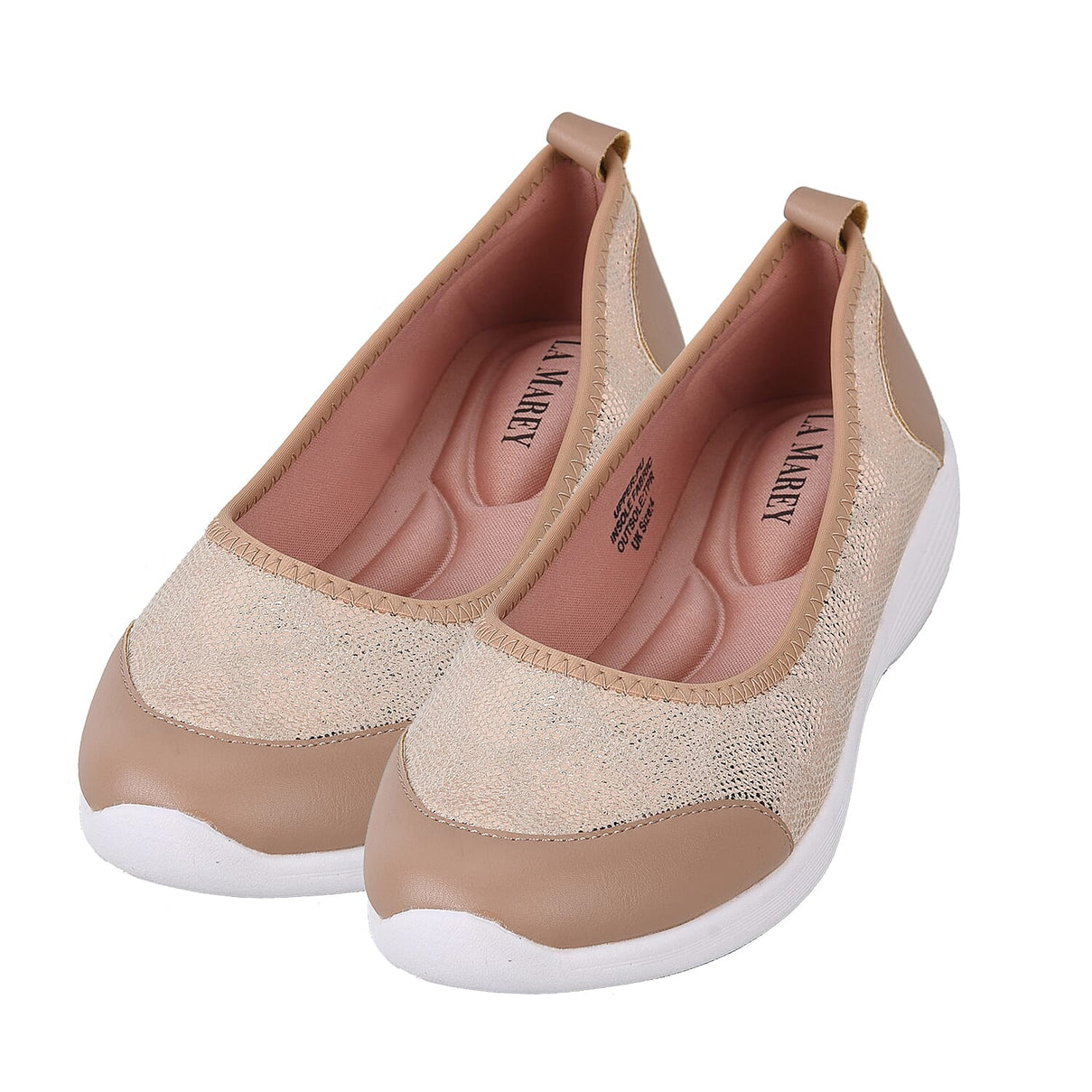 PASSAGE Snake Pattern Ladies Shoes - Golden 7605756 4