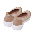LA MAREY Snake Pattern Ladies Shoes (Size 3) - Golden