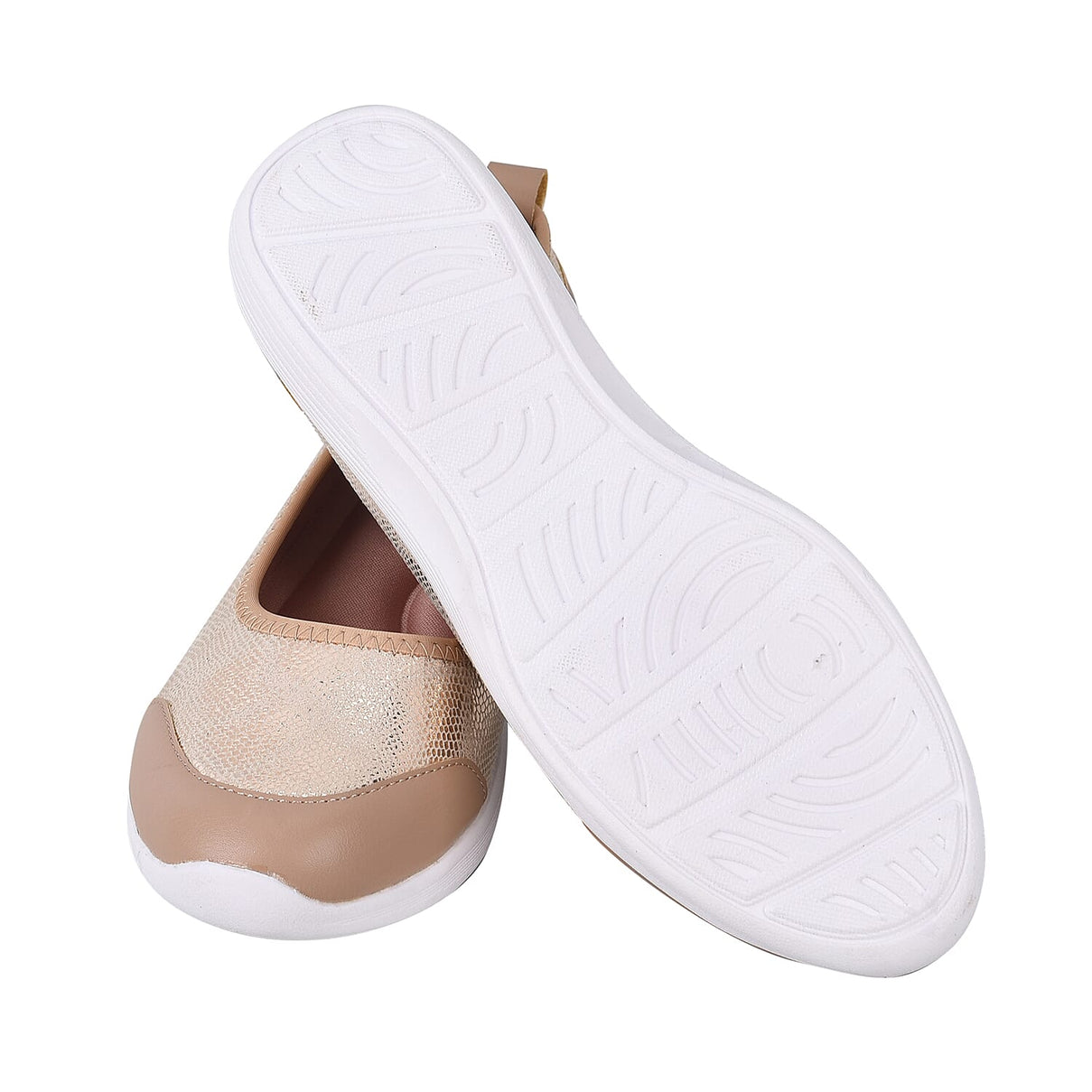 PASSAGE Snake Pattern Ladies Shoes - Golden 7605756 7