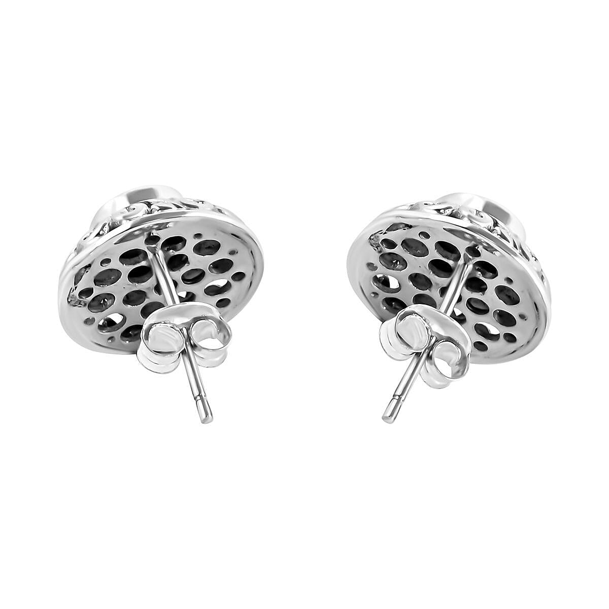 Royal Bali Collection- POLKI Diamond Stud Earrings in Sterling Silver 1.00 Ct. 6510529 5