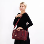 Close Out - Crossbody Bag with Shoulder Strap - Burgundy