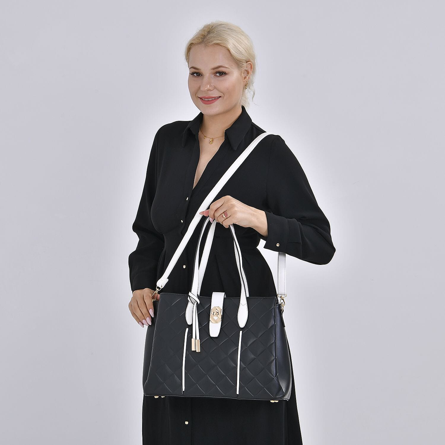 PU Emobossed Crossbody Bag (Size 34x15x26 cm) 7639983 2