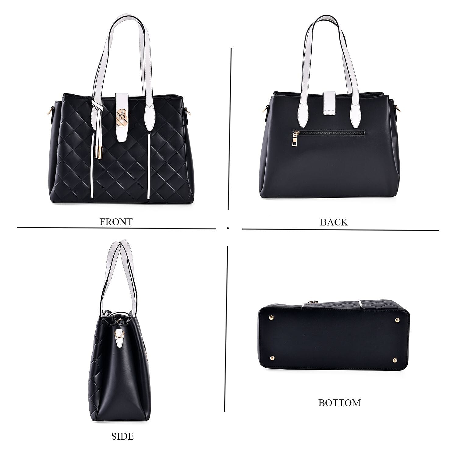 PU Emobossed Crossbody Bag (Size 34x15x26 cm) 7639983 4