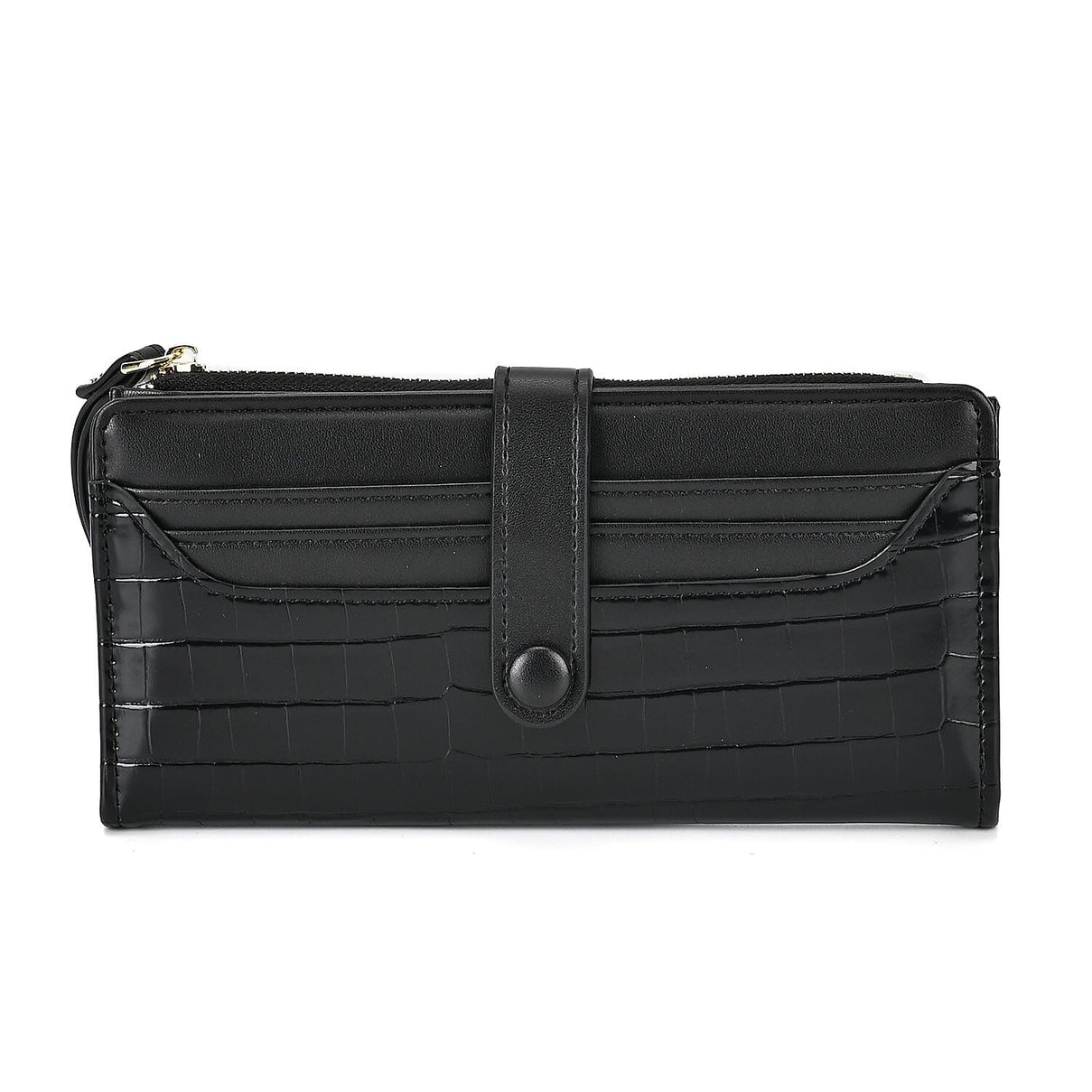 PU Croco Embossed Wallet - Black 7656387 0