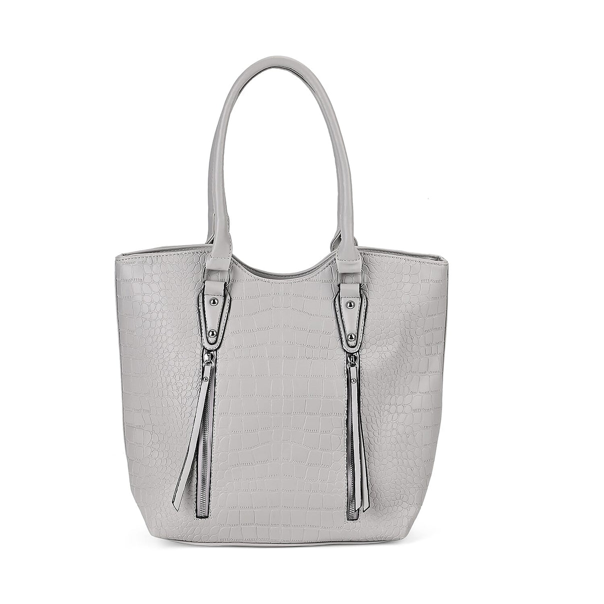 PU Crocodile Tote Bag (Size 31x13x32 cm) - Grey &amp; Black 7673249 0