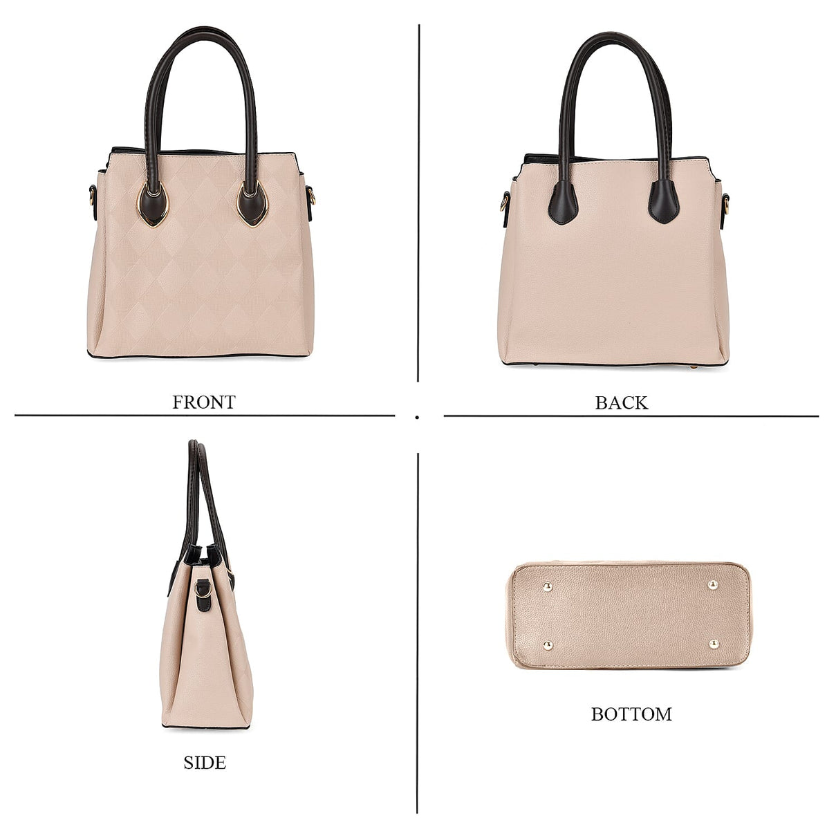 PU Embossed Crossbody Bag with Coin Bag 7767436 4