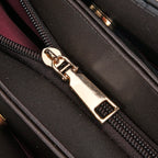 Embossed Rhomboid Handbag with Detachable Shoulder Strap - Coin Bag - Khaki