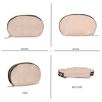 Embossed Rhomboid Handbag with Detachable Shoulder Strap - Coin Bag - Khaki