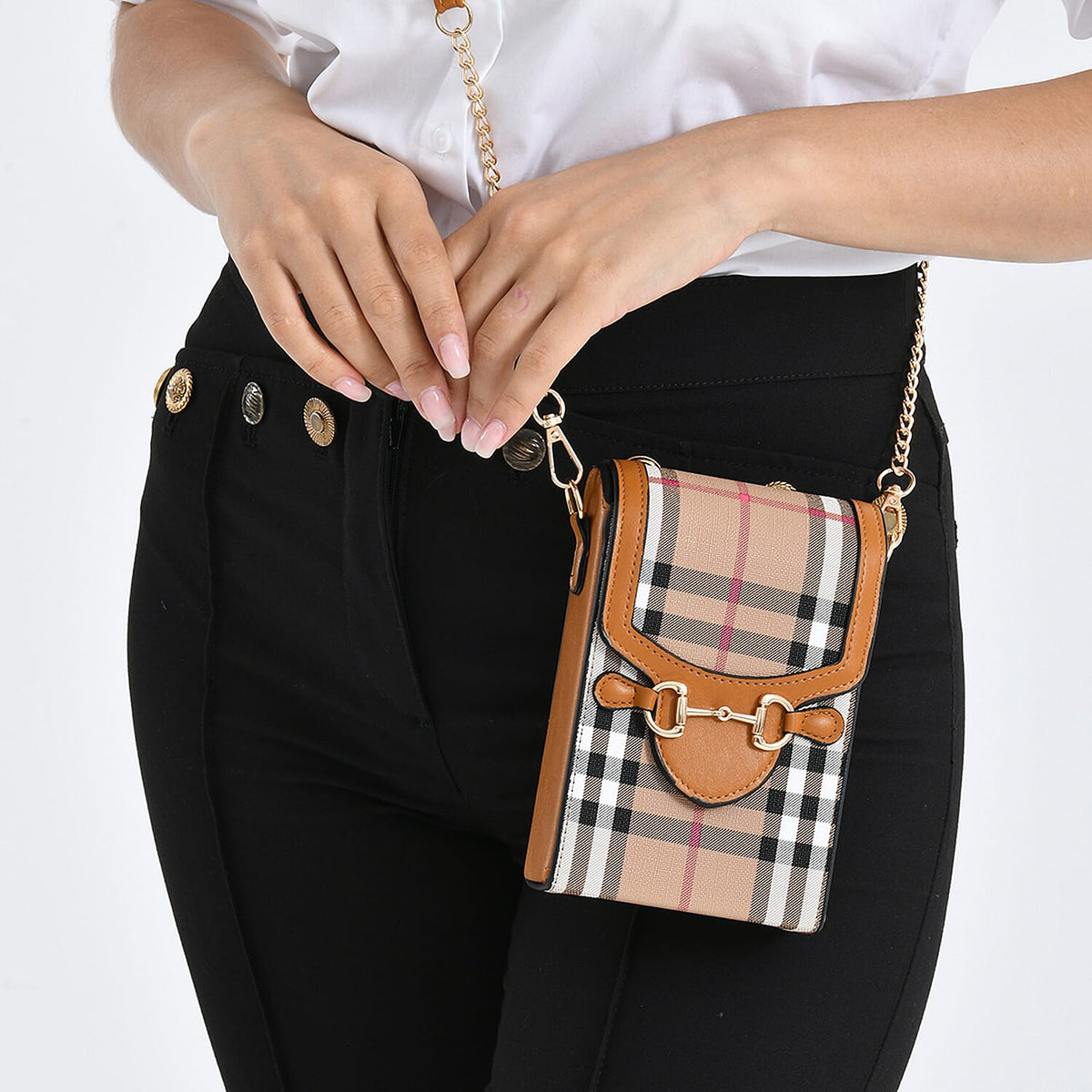 PU Flower Wallet (Size 11x5x17 cm) - Khaki &amp; Khaki V32581576 4