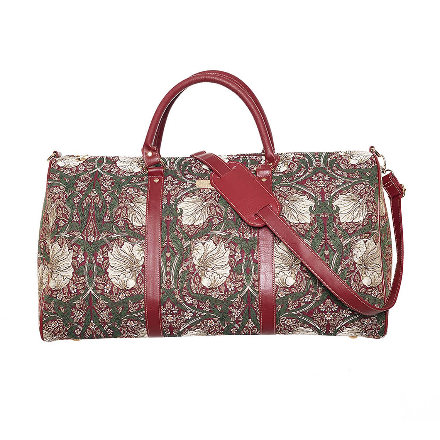 Signare Tapestry William Morris Pimpernel Red Big Holdall 7787306 2