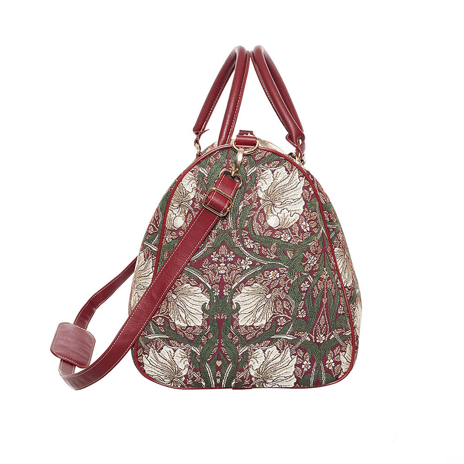 Signare Tapestry William Morris Pimpernel Red Big Holdall 7787306 3