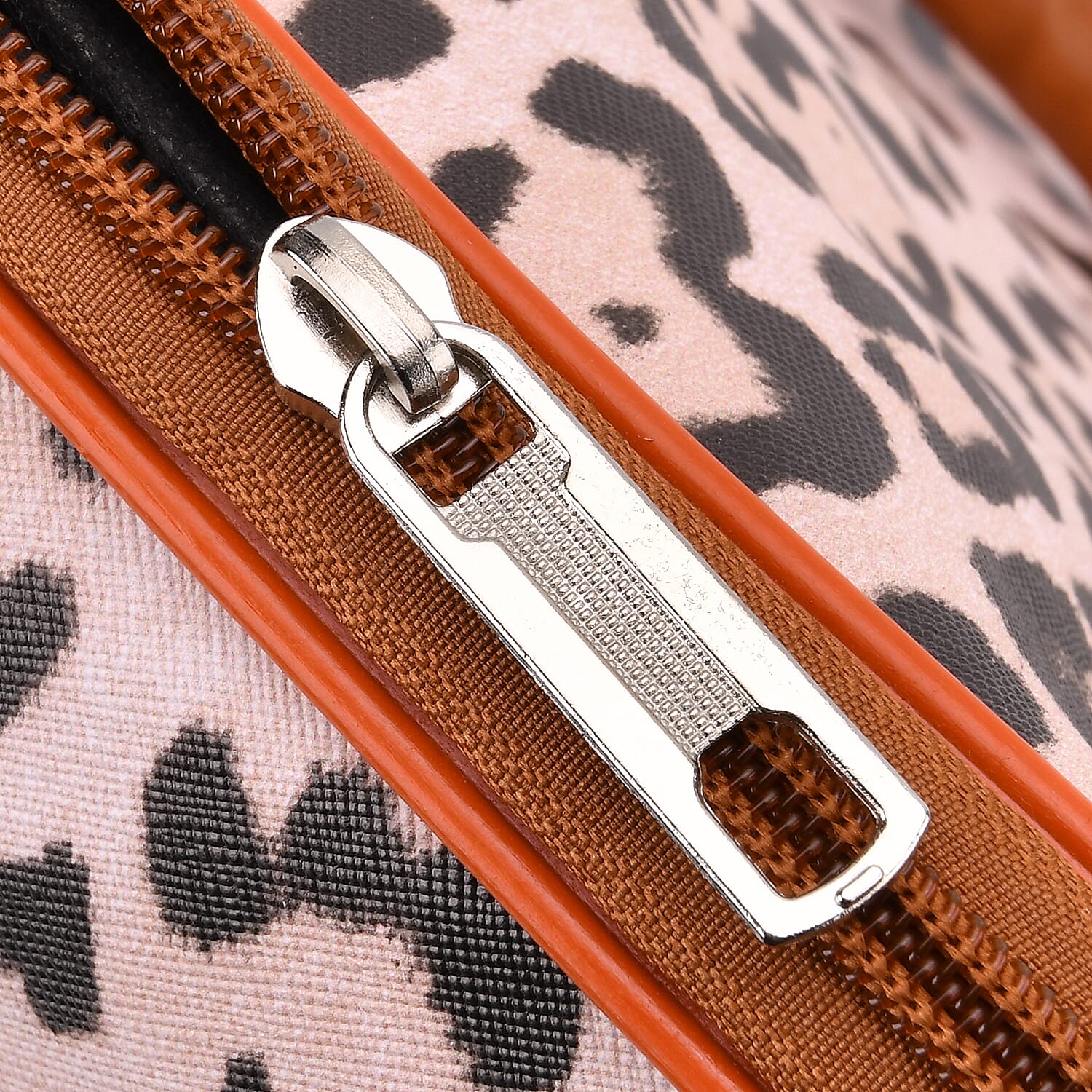Snake Pattern Tote Bag with Handle Drop &amp; Detachable Shoulder Strap - Peach 8205026 6