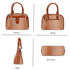 Hong Kong CloseOut-Stylish Lizard Embossed Crossbody Bag (Size 29x13x21 cm) - Beige