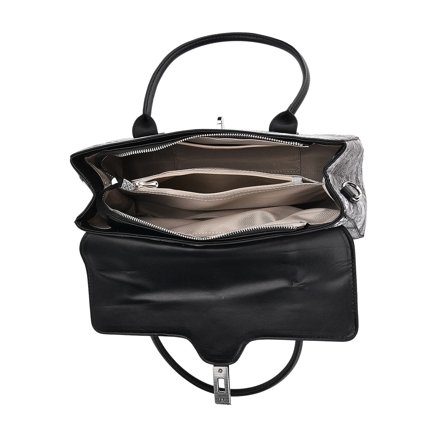 Ocean Pattern Crossbody Bag with Detachable Shoulder Strap - Black 8133013 5