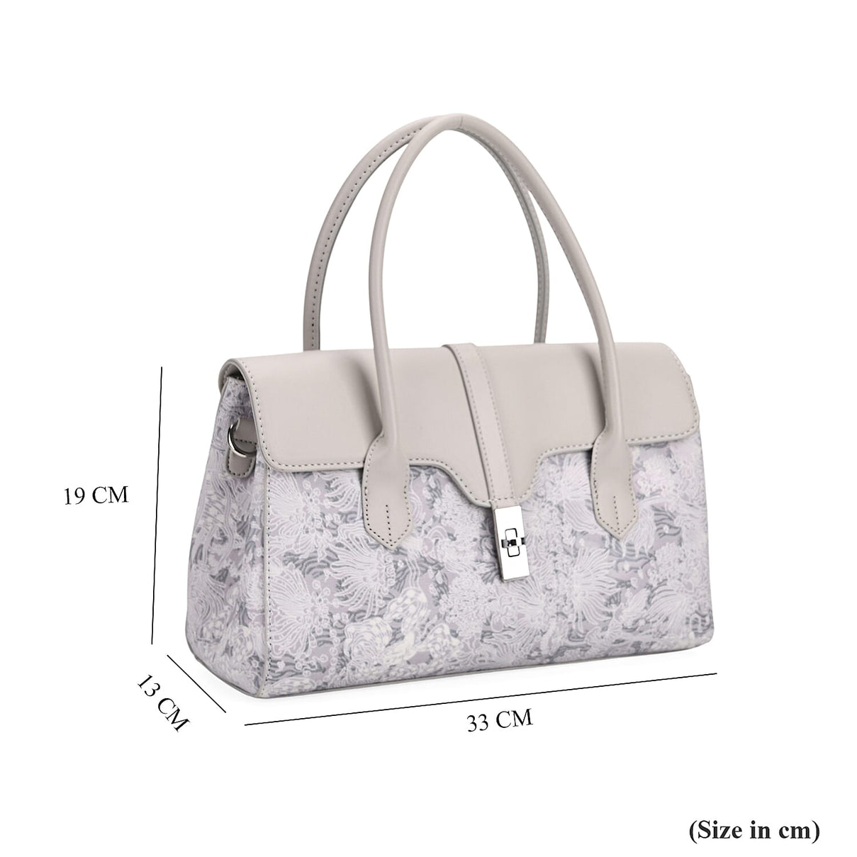 Ocean Pattern Crossbody Bag with Detachable Shoulder Strap - Grey V32539242 7