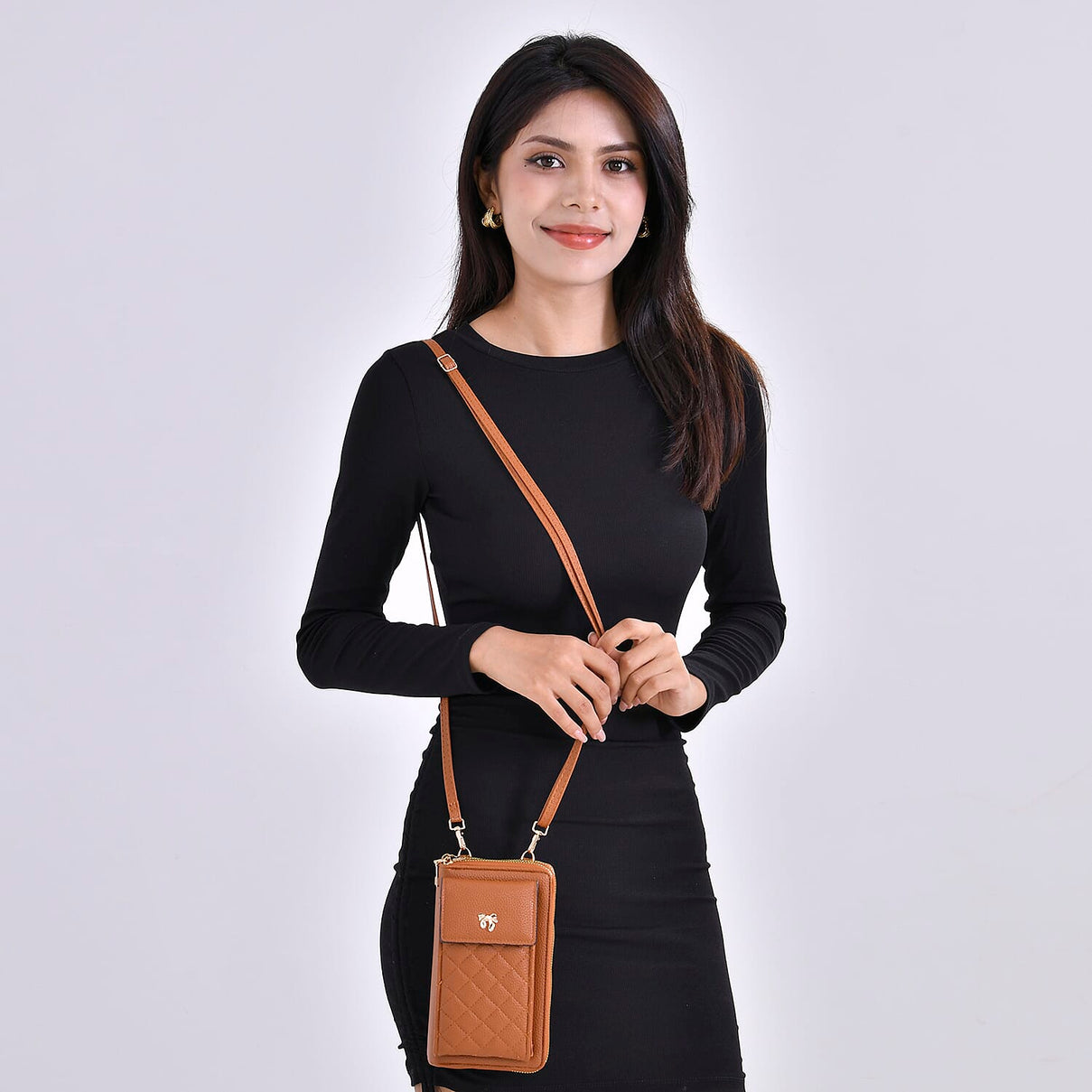 Leatherette Crossbody Cellphone Bag 7774938 2