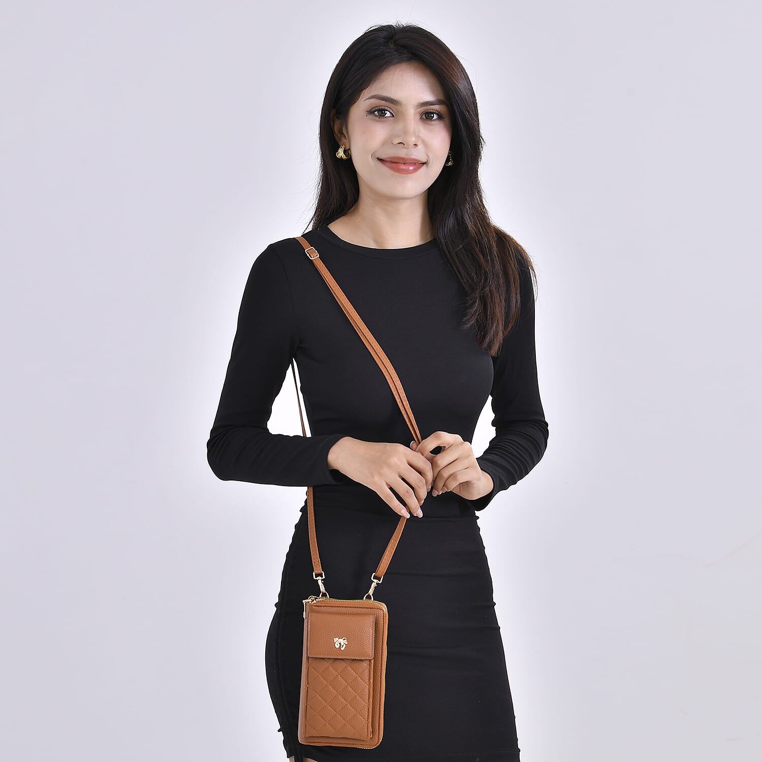 Leatherette Crossbody Cellphone Bag 7774938 2