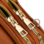 PU Crossbody Cellphone Bag (Size 11x4x19 cm) - Brown