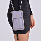 PU Crossbody Cellphone Bag (Size 11x4x19 cm) - Grey