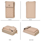 PU Crossbody Cellphone Bag (Size 11x4x19 cm) - Khaki