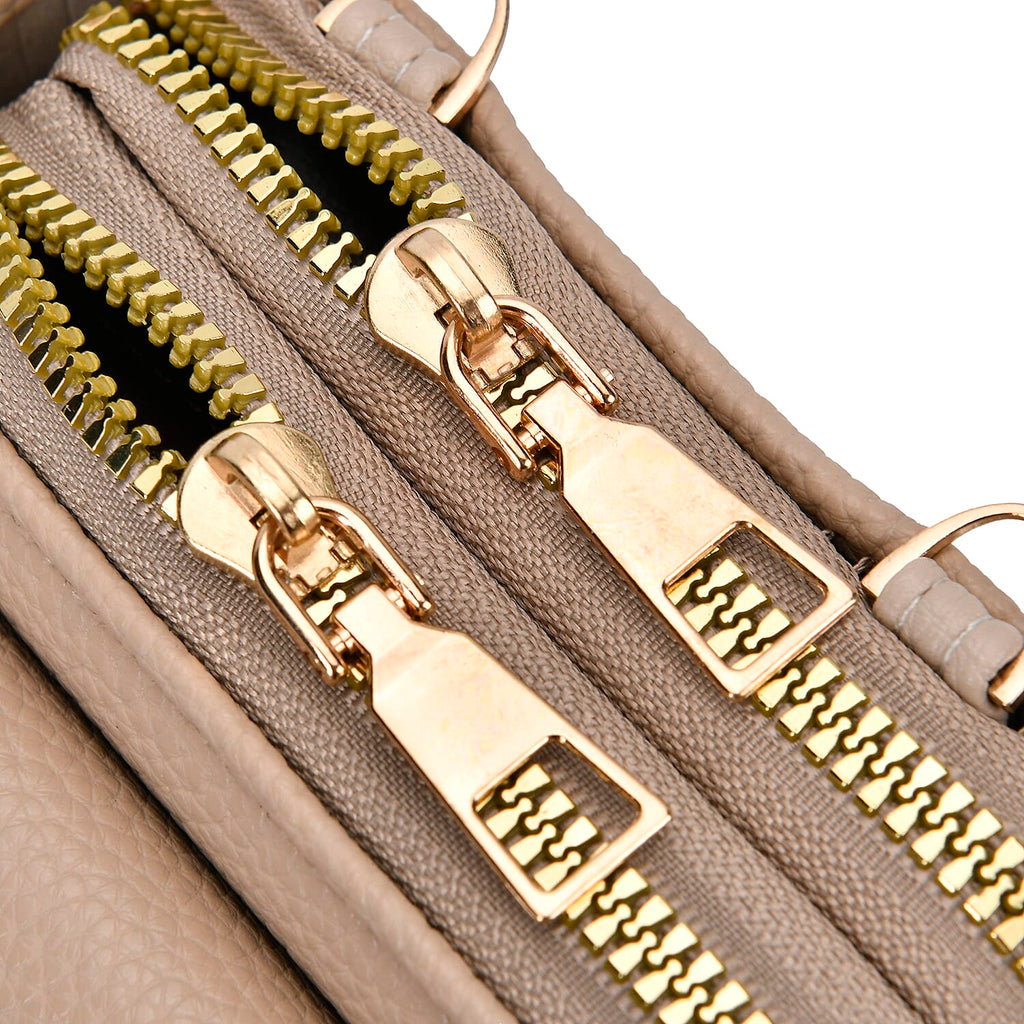 PU Crossbody Cellphone Bag (Size 11x4x19 cm) - Khaki
