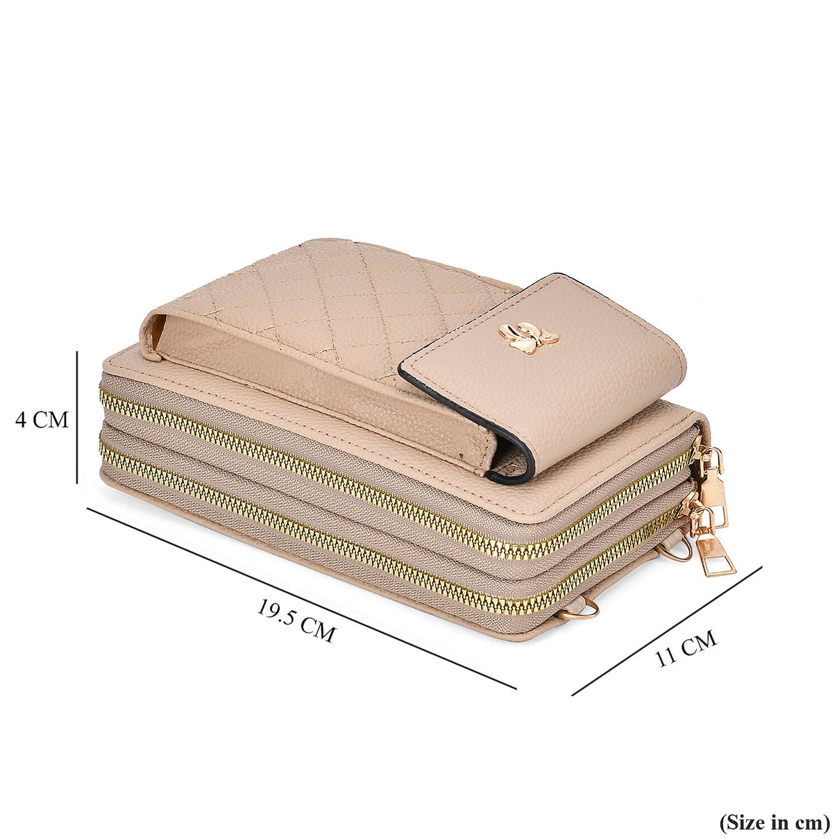 Leatherette Crossbody Cellphone Bag (Size 11x4x19 cm) 7774942 7