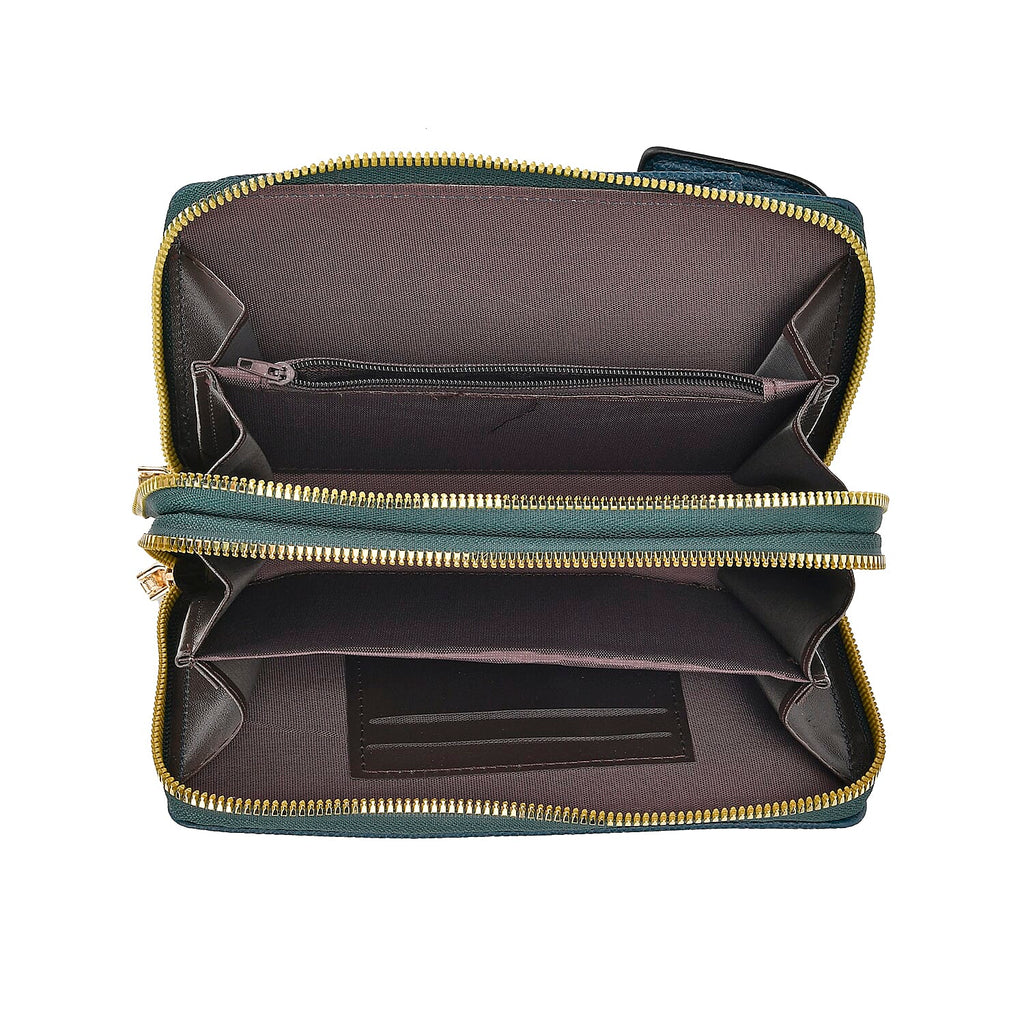 PU Crossbody Cellphone Bag (Size 11x4x19 cm) - Navy