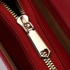 Designer Inspired 2-in-1 PU Crossbody Bag (Size 21x8x14 cm) - Burgundy