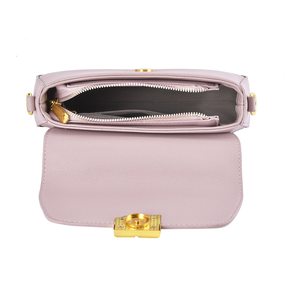 Closeout deal Top Handle Crossbody Bag with Detachable &amp; Adjustable Strap - Pink 7546362 4