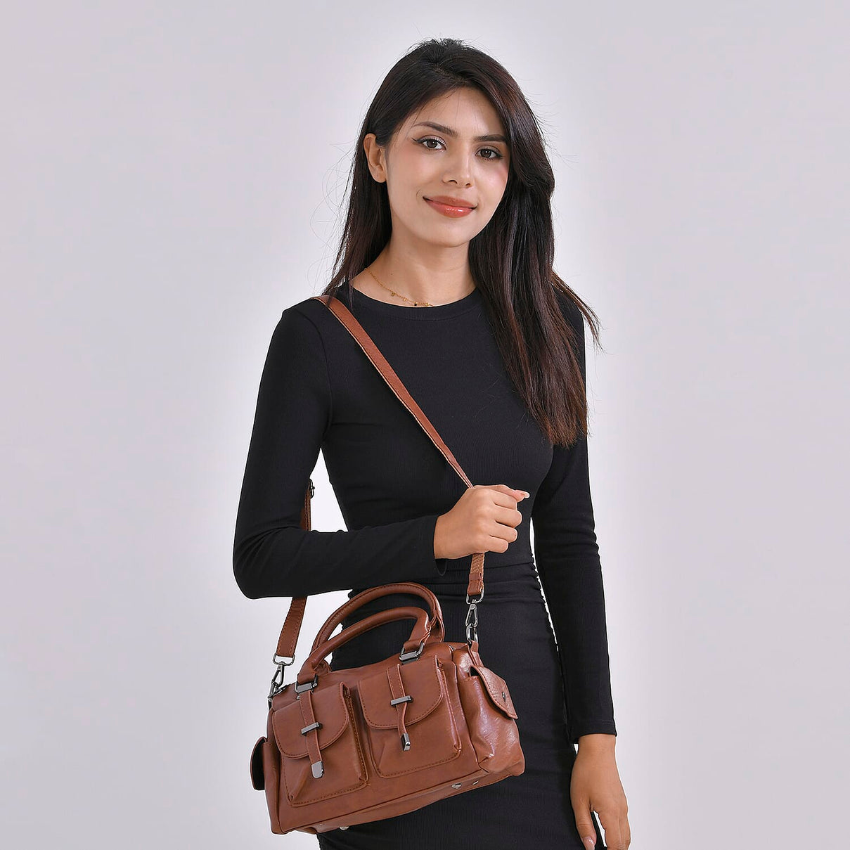 Womens Multi-Pocket Crossbody Bag 7767451 2